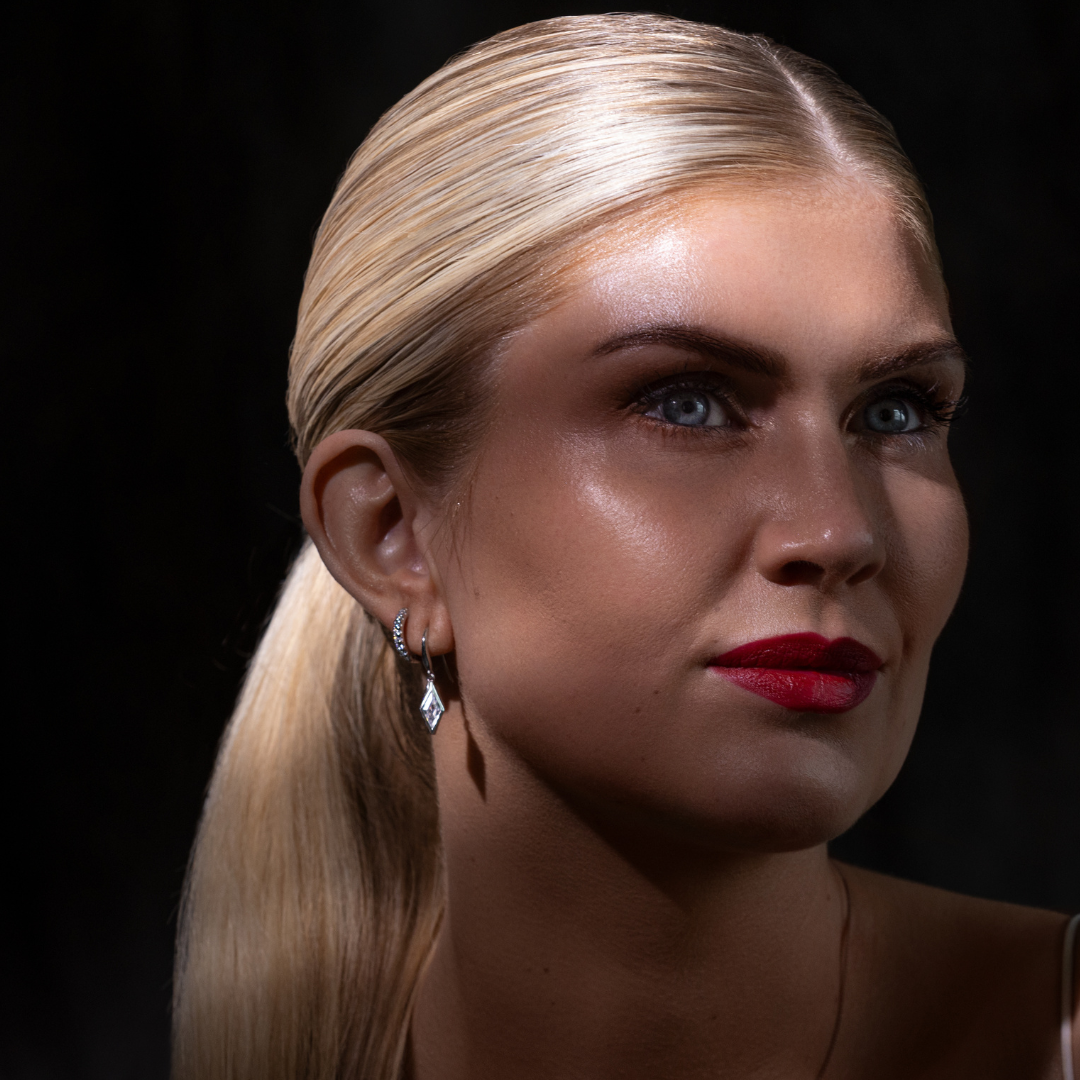 Æðislegir lokkar sem fara vel einir og sér eða raða með öðrum.

925 sterling silfur með 18kt með rhodium