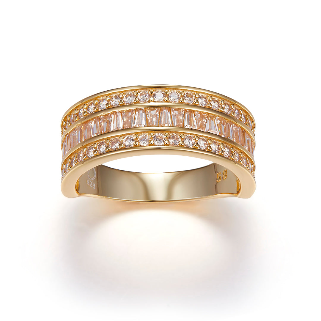 DAZZLE RING GOLD-CHAMPAGNE
