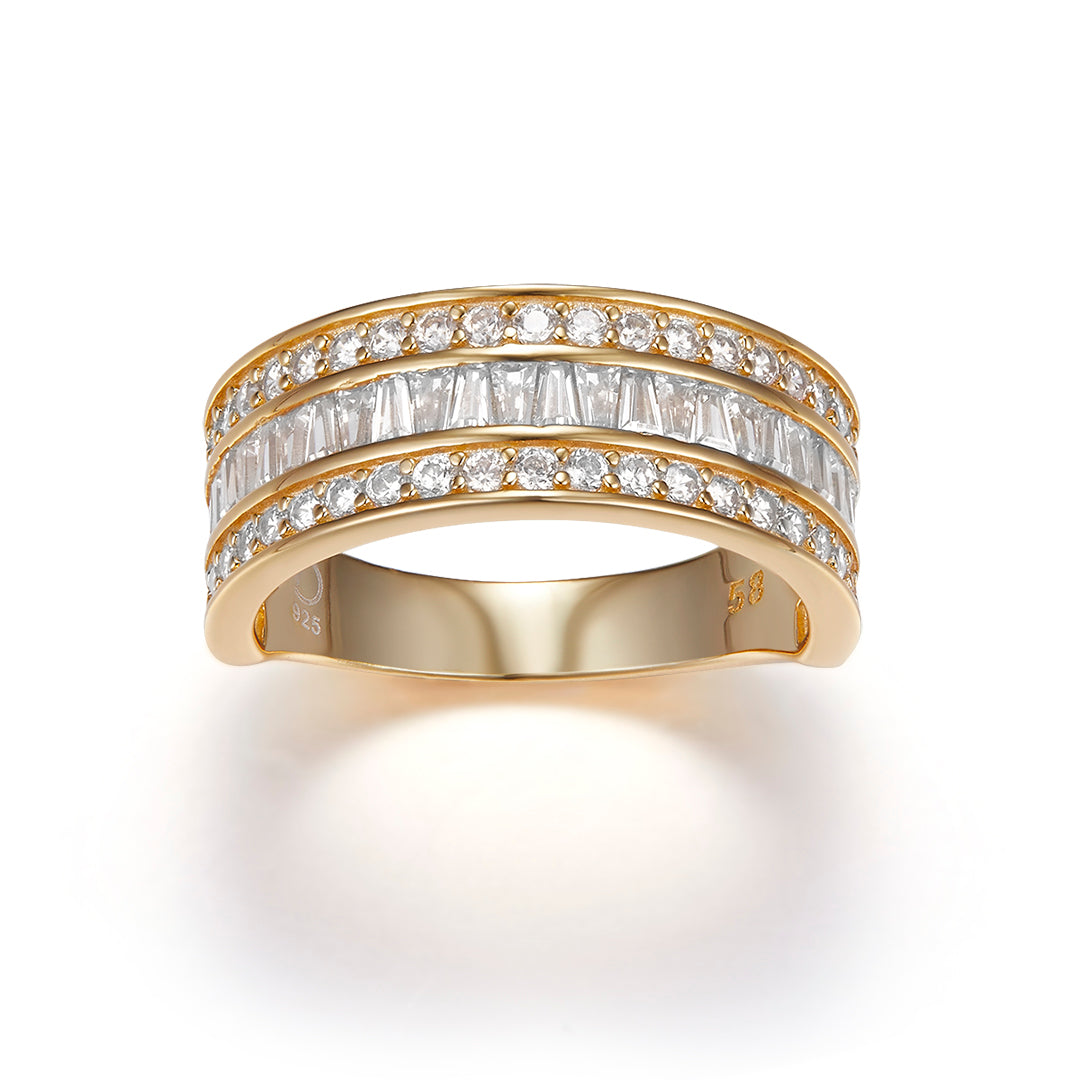 DAZZLE RING GOLD-WHITE