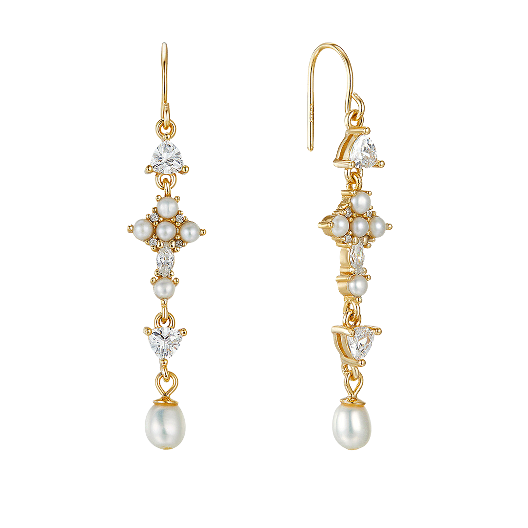 PEARL DIVINE GRANDE EARRINGS GOLD