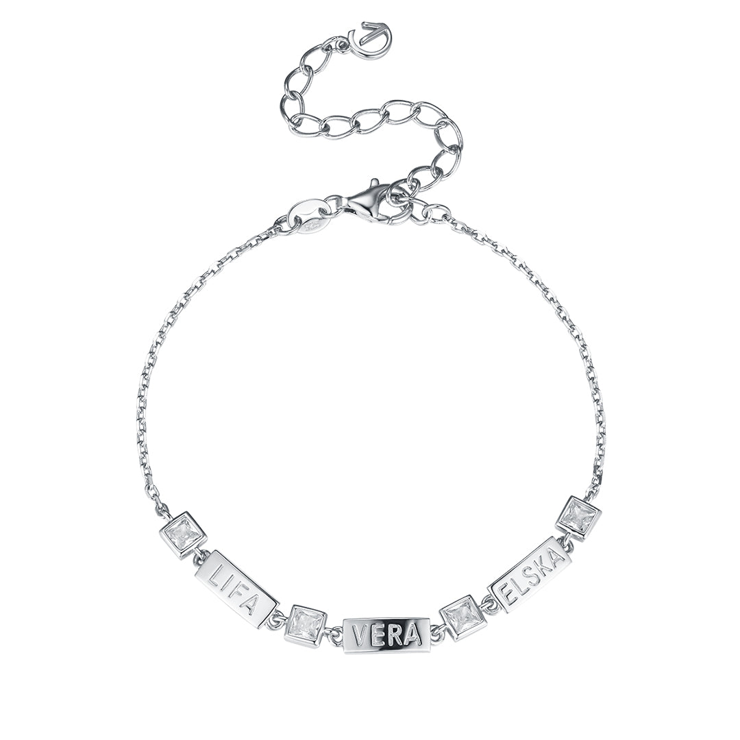 Fallegt armband sem minnir okkur á það sem mestu máli skiptir í lífinu