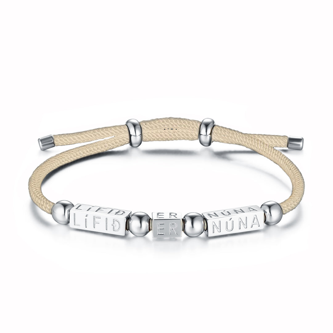 KRAFTUR FOR LIFE BRACELET SILVER-SAND