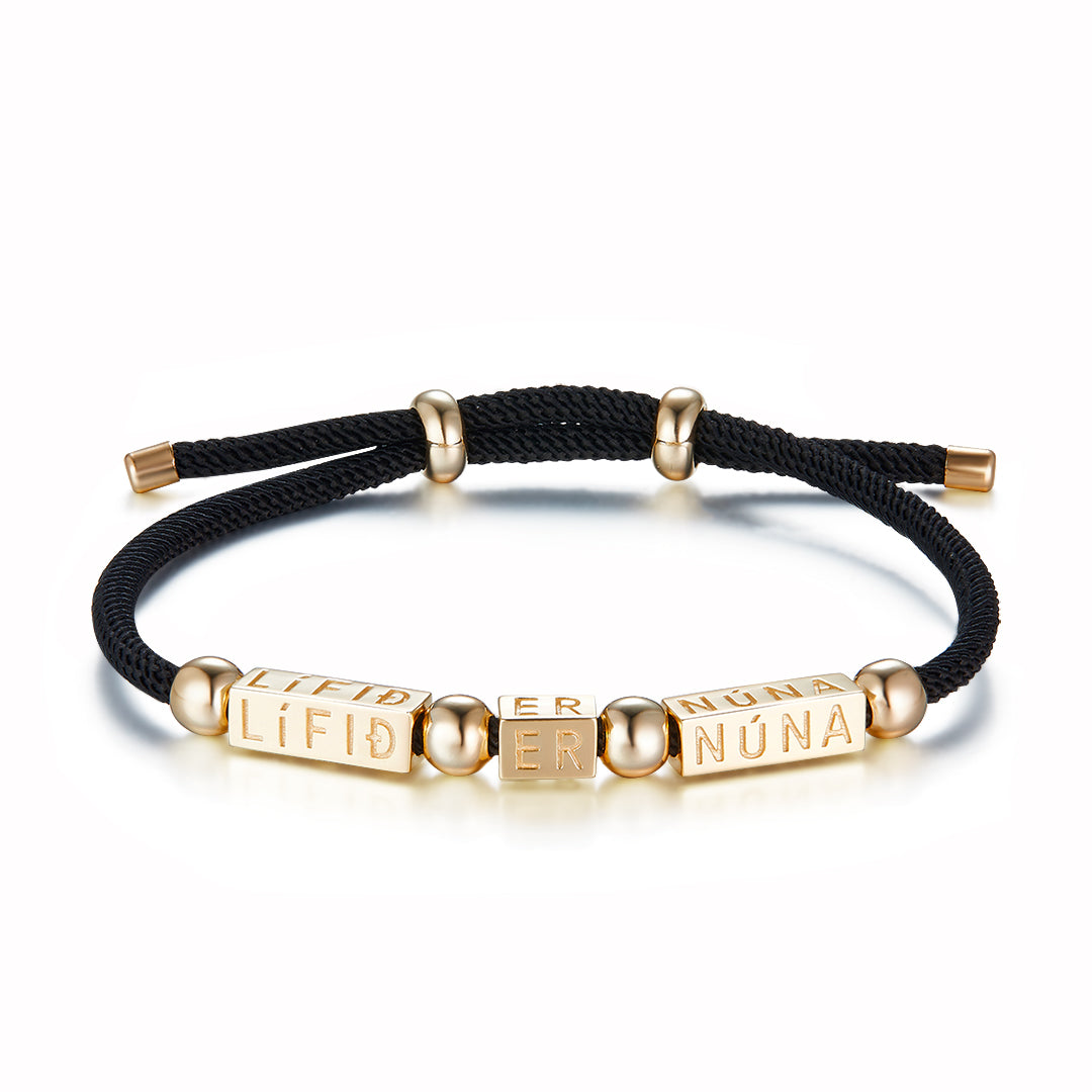 KRAFTUR FOR LIFE BRACELET GOLD-BLACK