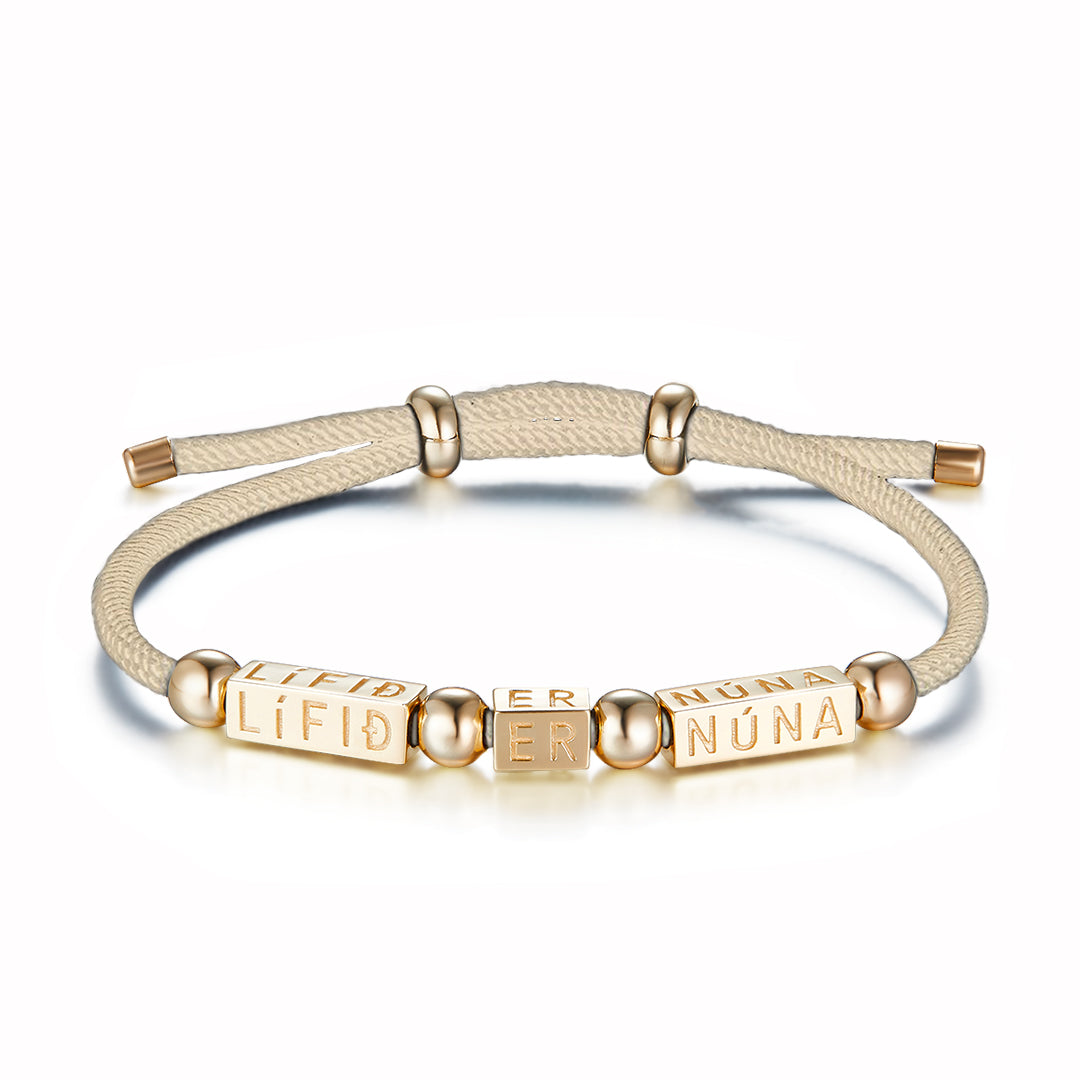 KRAFTUR FOR LIFE BRACELET GOLD-SAND