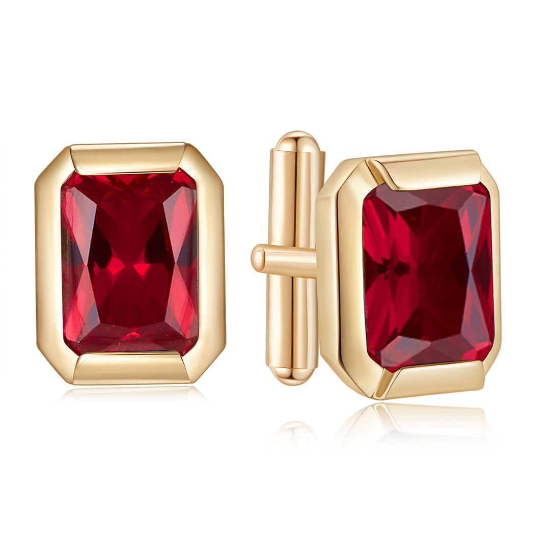 FATHER CUFFLINKS GOLD-RED