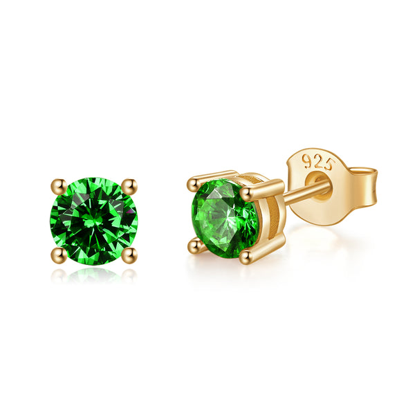 STUD EARRINGS GOLDGREEN veradesign.is