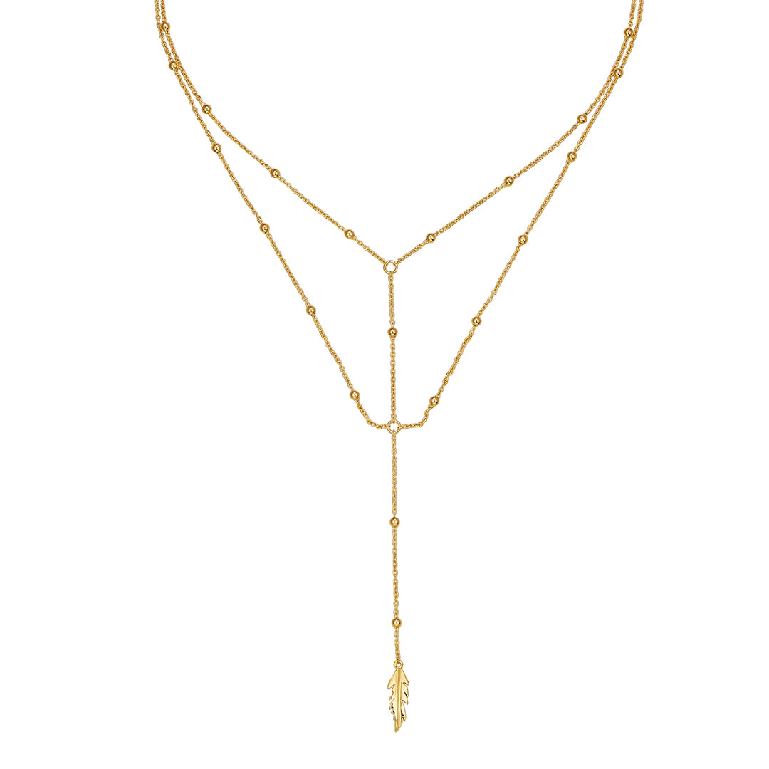 vera design fjodur grande halsmen gull gjof fyrir hana islensk skartgripahonnun