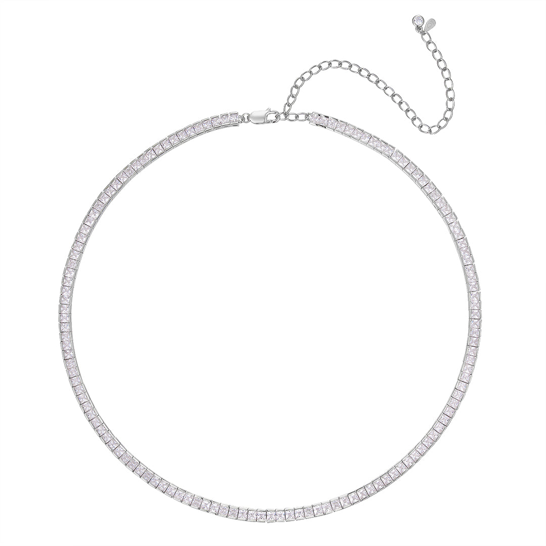 TENNIS BAGUETTE NECKLACE
