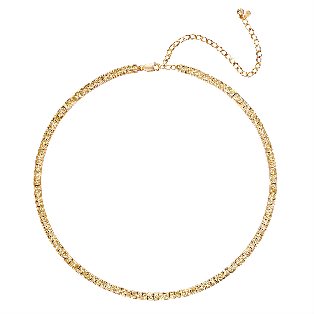 TENNIS BAGUETTE NECKLACE