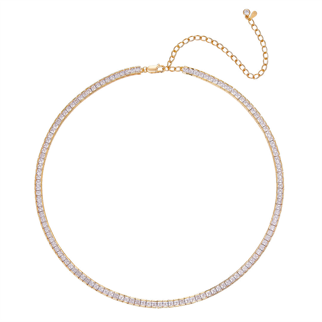 TENNIS BAGUETTE NECKLACE