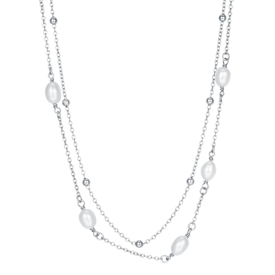 PEARL NECKLACE SILVER