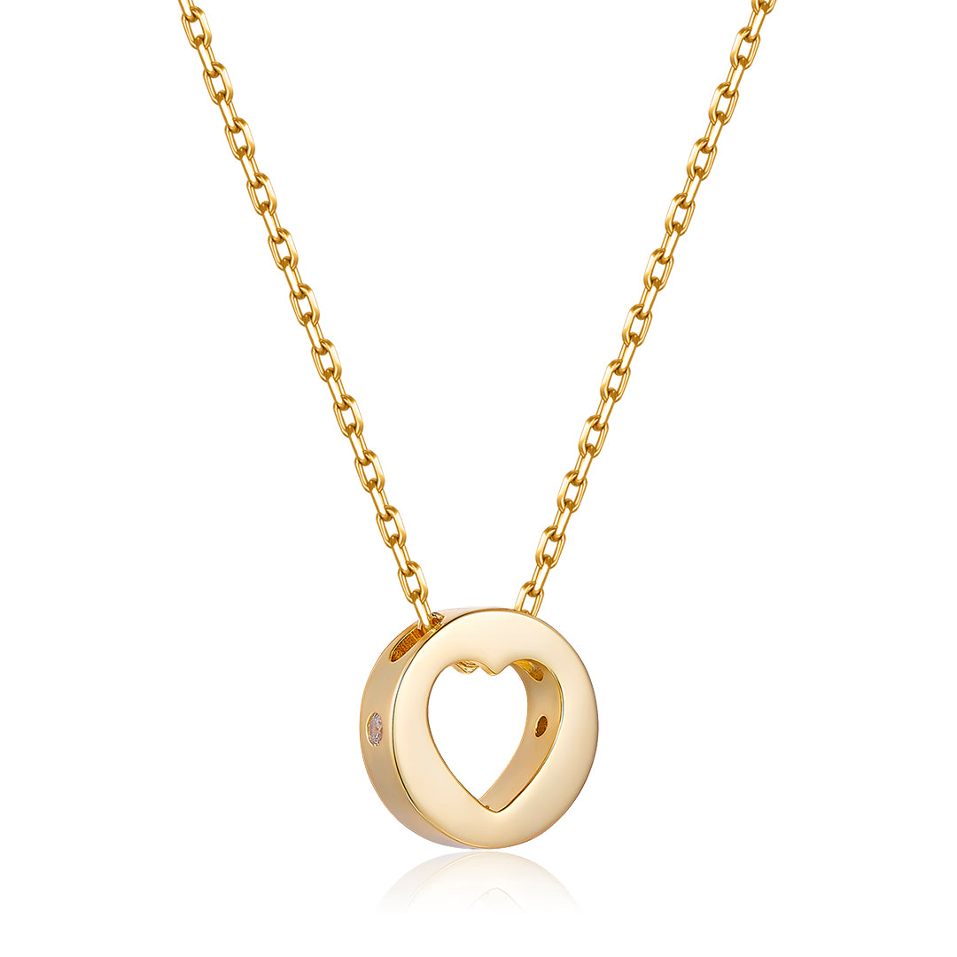 Veglegt hálsmen með útskornu hjarta sem kemur einstaklega vel út&nbsp;

Lengd keðju 45+12cm framlengingu