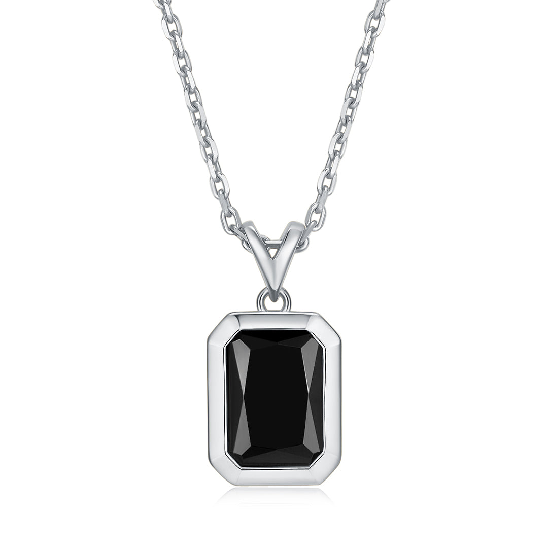 FATHER PENDANT SILVER-BLACK