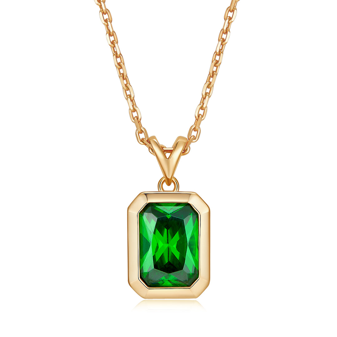 FATHER PENDANT GOLD-GREEN
