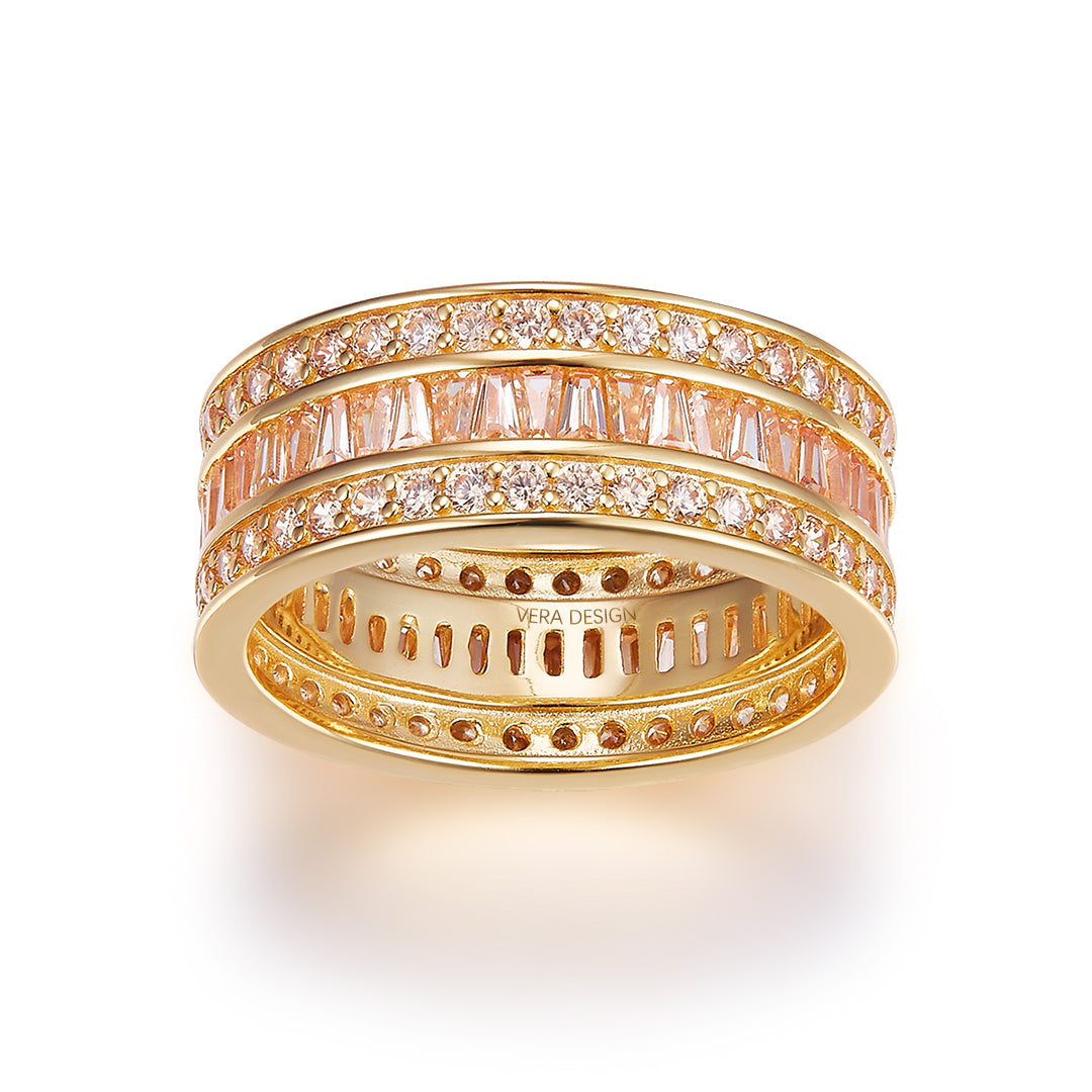 DAZZLE RING GOLD-CHAMPAGNE