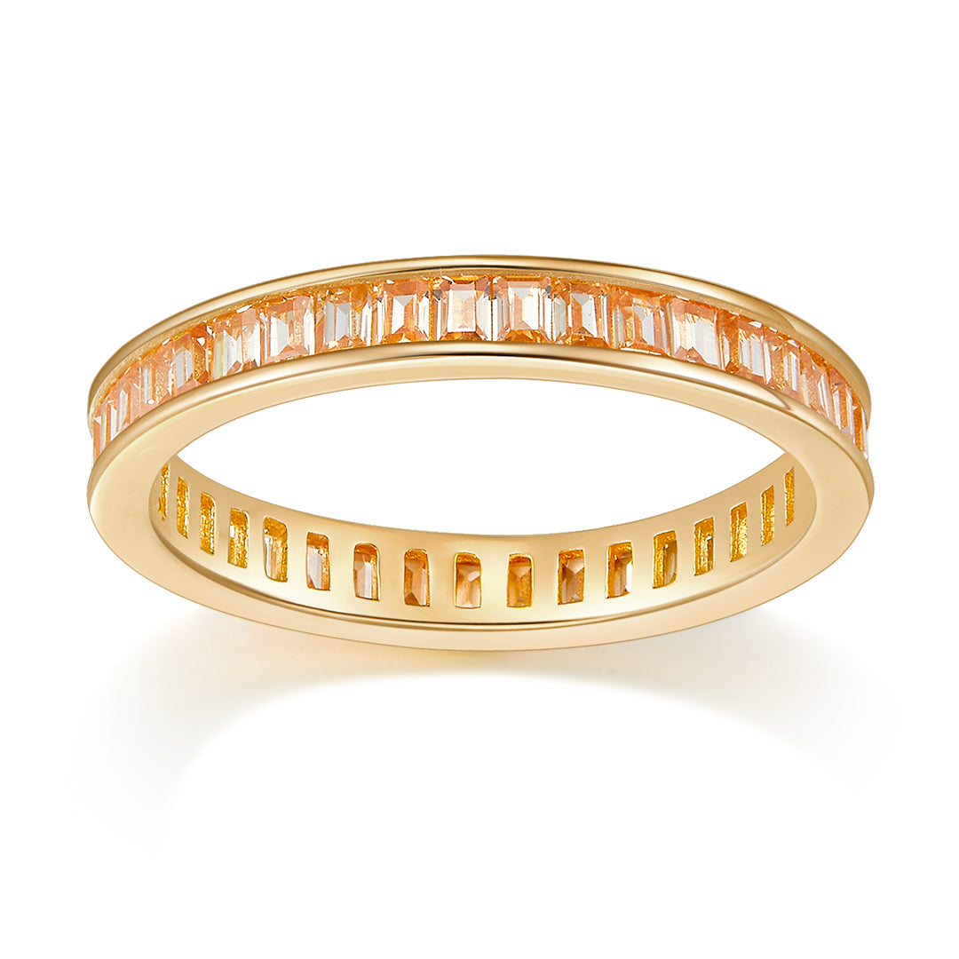BAGUETTE RING GOLD-CHAMPAGNE