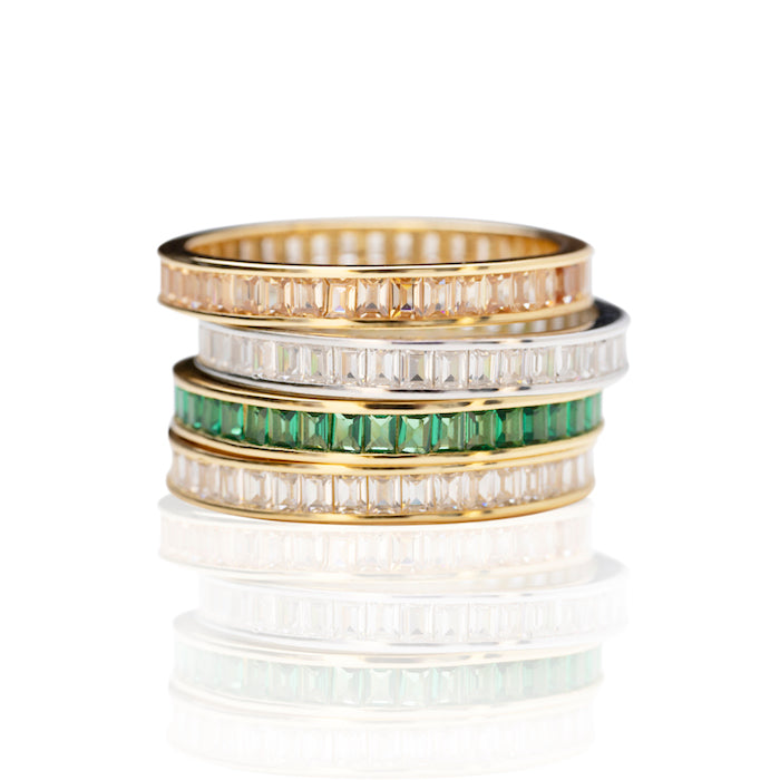 BAGUETTE RING GOLD-CHAMPAGNE