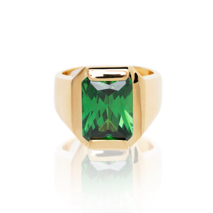 FATHER RING GOLD-GREEN
